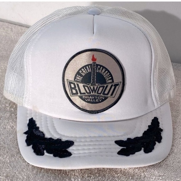 Vintage Great Canadian Blowout Drayton Valley Snap Back Trucker Hat - Picture 1 of 10